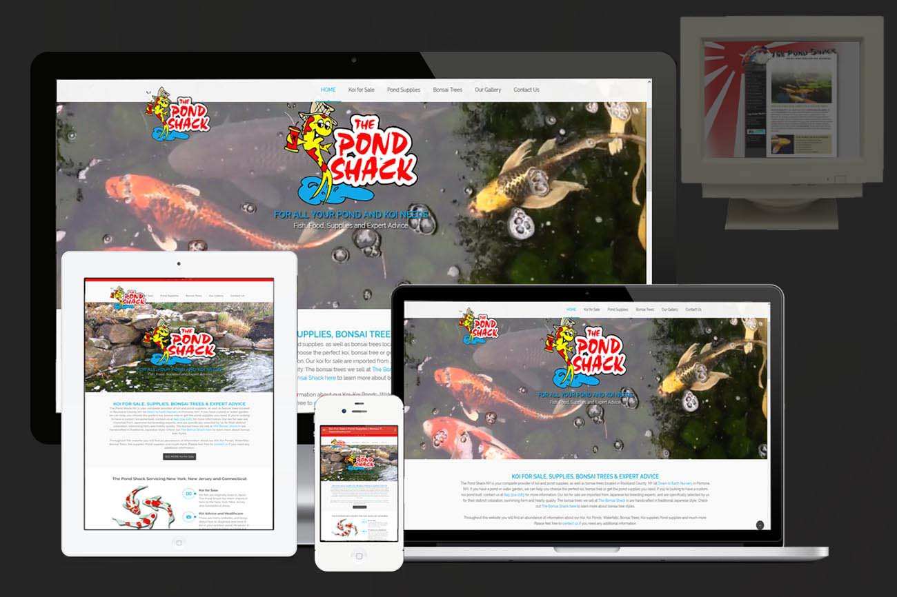 The pond shack website redesign